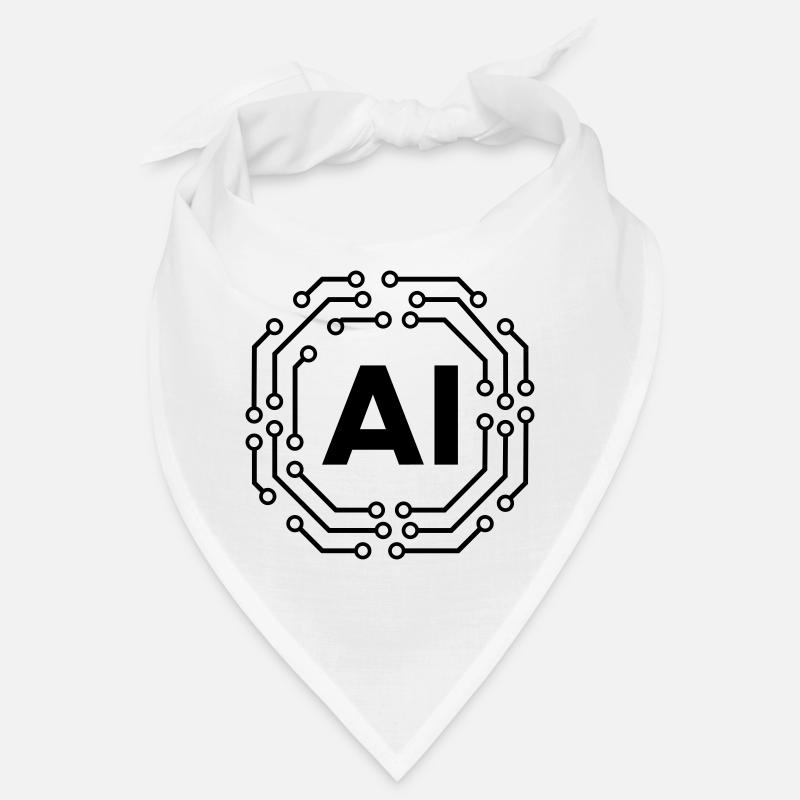 AI Icon Badge Logo Artificial Intelligence Logo Bandana