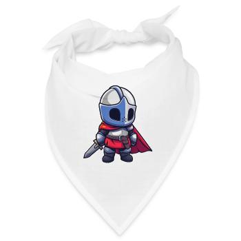 Tapferer Ritter im Comicstil für Kinder - Bandana - Weiß - Vorne