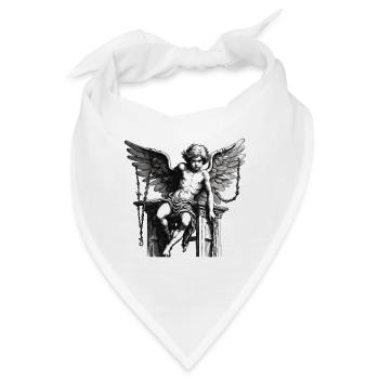 Amor / Liebe / Pfeil / Herz / Valentinstag - Bandana - Weiß - Vorne