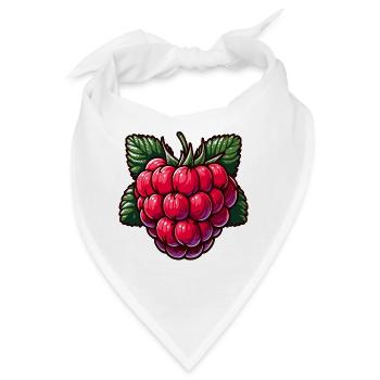 Himbeere - Bandana - Weiß - Vorne