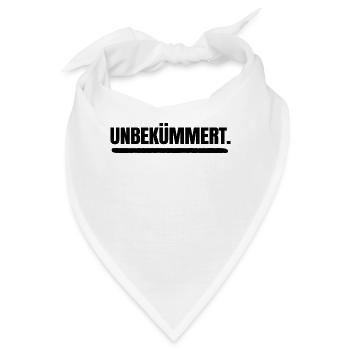 Gleichgültig Ist Mir Egal Statement Haltung - Bandana - Weiß - Vorne