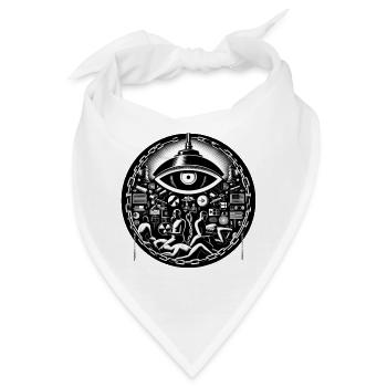 Augen-Technologie - Bandana - Weiß - Vorne