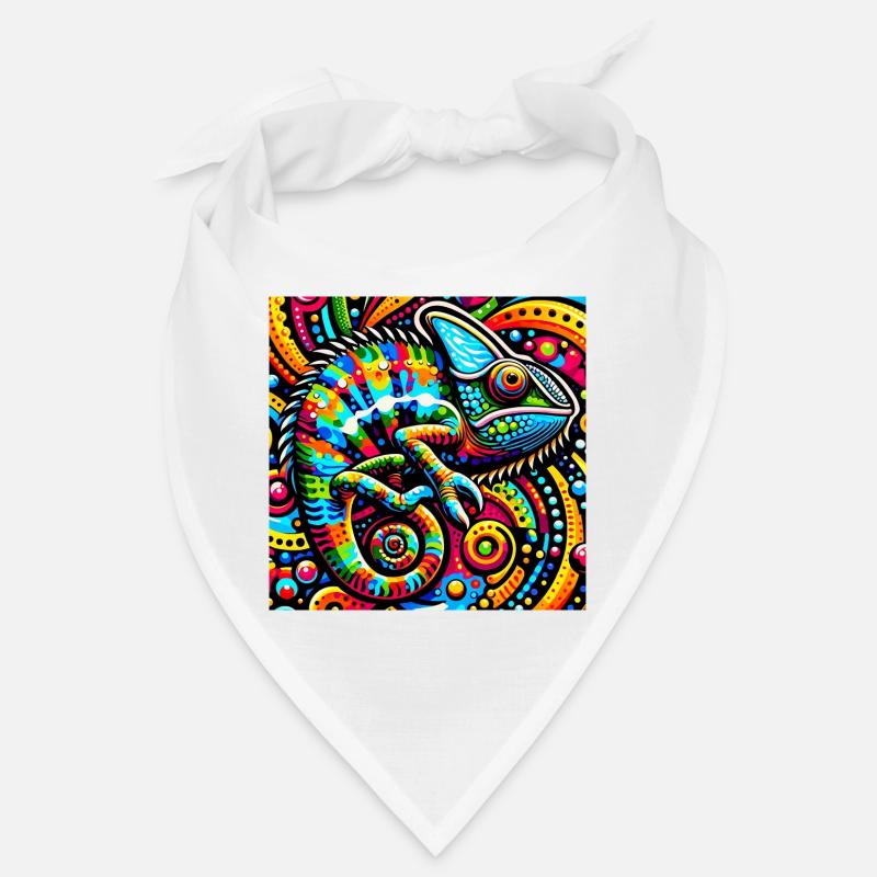 Caméléon Pop Art Bandana