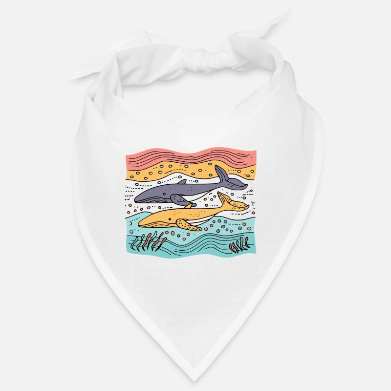 Baleines libres dans la mer Bandana