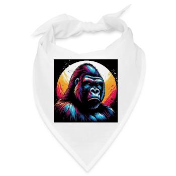 Gorilla - Bandana - Weiß - Vorne