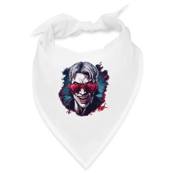 Vampir / Dracula / Blutsauger / Halloween / Mythos - Bandana - Weiß - Vorne