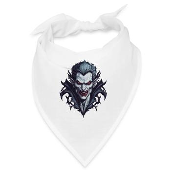 Vampir / Dracula / Blutsauger / Halloween / Mythos - Bandana - Weiß - Vorne