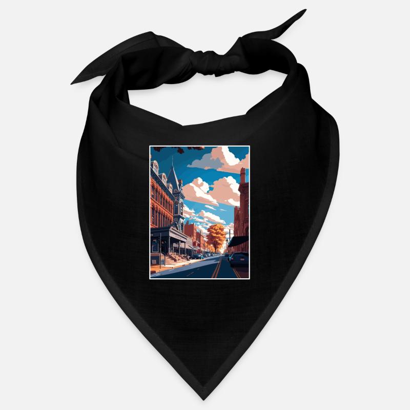 Affiche de voyage du comté de Lancaster en Pennsylvanie Bandana