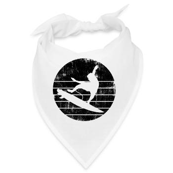 Surfen Skizze - Bandana - Weiß - Vorne