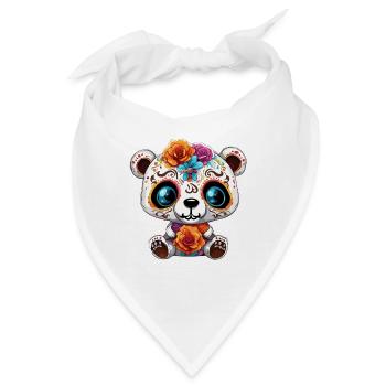 Teddybär / Kuscheltier / Stofftier / Geschenkidee - Bandana - Weiß - Vorne
