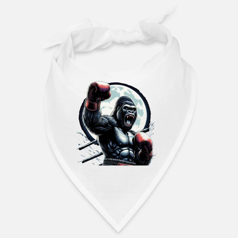 Gorilla Boxer Fighter Boxing Moon Gift Bandana