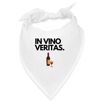 IN VINO VERITAS. - Bandana - Weiß - Vorne