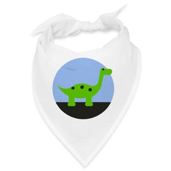 Dino - Bandana - Weiß - Vorne