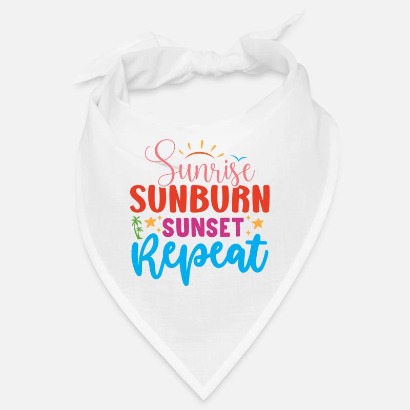 Sunrise, Sunburn, Sunset Repeat Bandana
