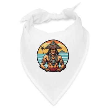 Mayan / Hochkultur / Peru / Maya Kalender / Motiv - Bandana - Weiß - Vorne