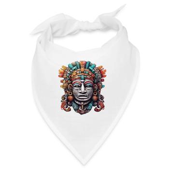 Mayan / Hochkultur / Peru / Maya Kalender / Motiv - Bandana - Weiß - Vorne