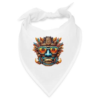Mayan / Hochkultur / Peru / Maya Kalender / Motiv - Bandana - Weiß - Vorne