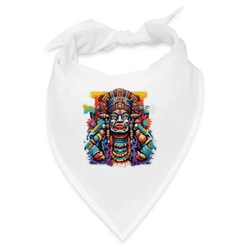 Mayan / Hochkultur / Peru / Maya Kalender / Motiv - Bandana - Weiß - Vorne