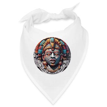 Mayan / Hochkultur / Peru / Maya Kalender / Motiv - Bandana - Weiß - Vorne