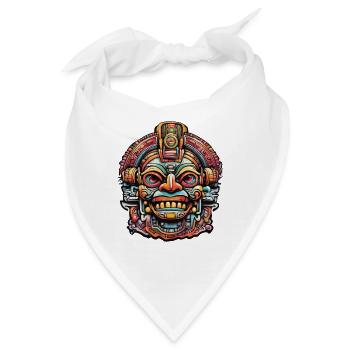 Mayan / Hochkultur / Peru / Maya Kalender / Motiv - Bandana - Weiß - Vorne