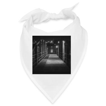 Fähranleger Neuhof Elbe Hamburg Poster - Bandana - Weiß - Vorne