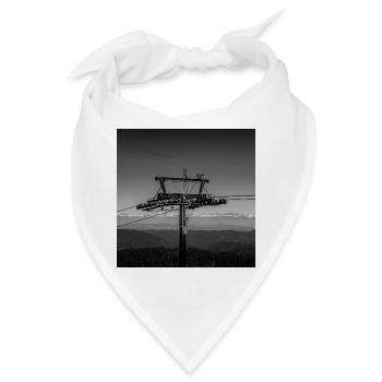 Seilbahn Pfeiler Feldberg Schwarzwald Poster Berg - Bandana - Weiß - Vorne
