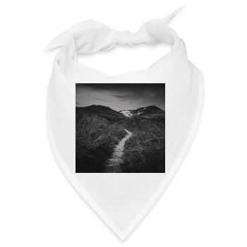 Weg Pfad Dünen Sondervig Dänemark Nordsee Poster - Bandana - Weiß - Vorne