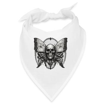 Motte / Tier / Insekt / Larve / Schädling - Bandana - Weiß - Vorne