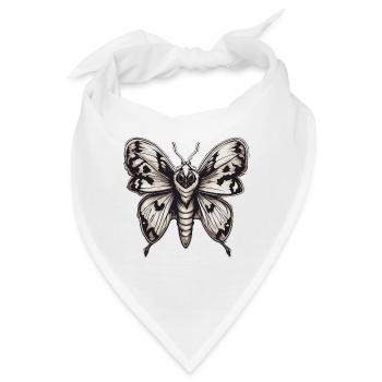 Motte / Tier / Insekt / Larve / Schädling - Bandana - Weiß - Vorne
