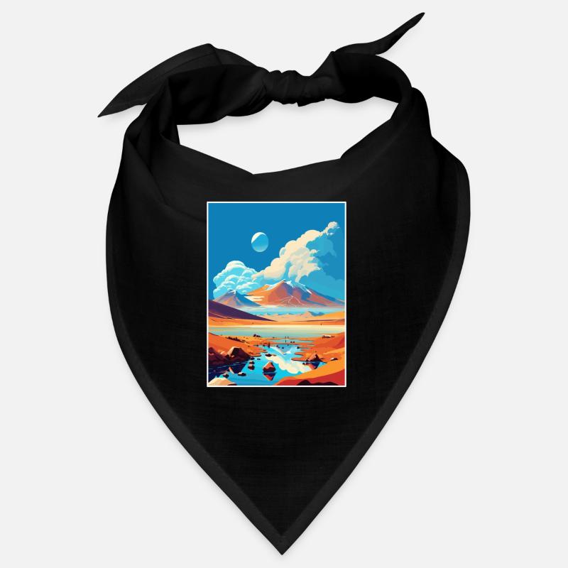 Décoration du désert d’Atacama Affiche de voyage vintage Bandana