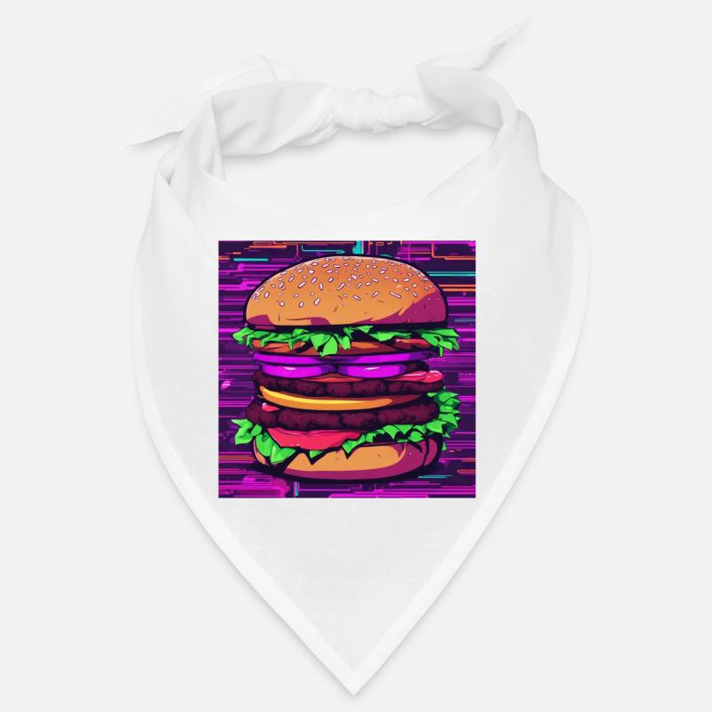 Neon Burger Bandana