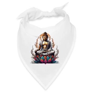 Buddha / Buddhismus / Glaube / Religion / Mantra - Bandana - Weiß - Vorne