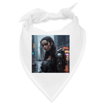 Regenstadt Cyborg Damenlook - Bandana - Weiß - Vorne