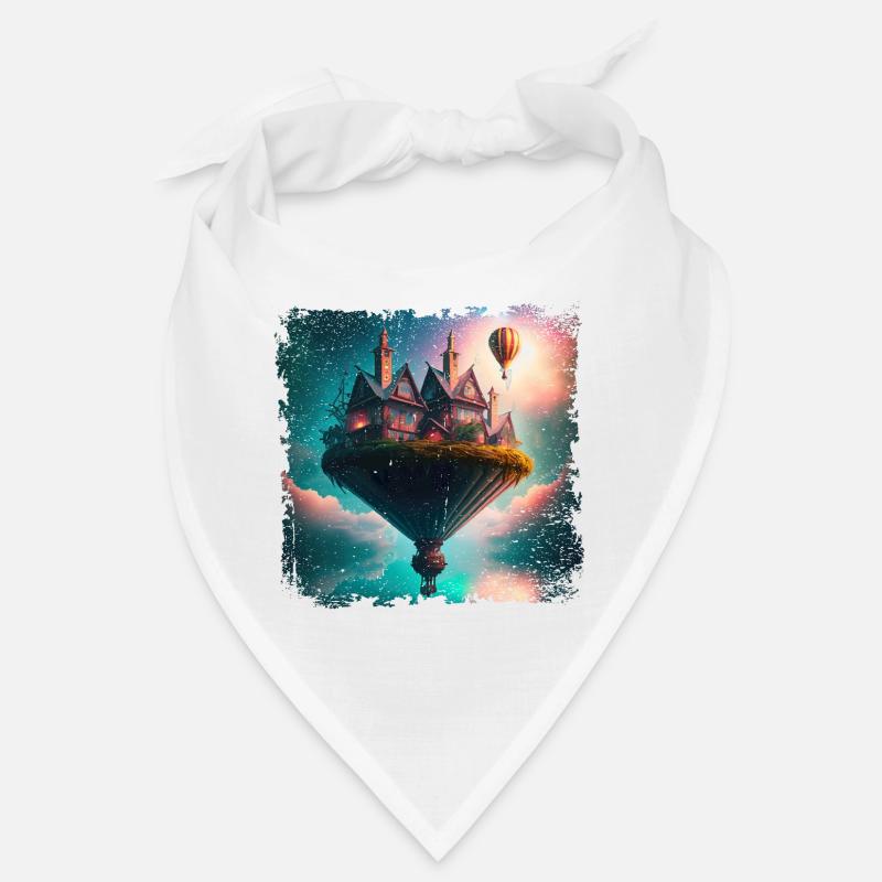 Fantasy schwebendes Dorf Bandana