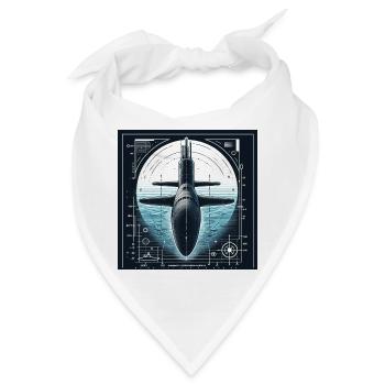 Unterseeboot - Bandana - Weiß - Vorne