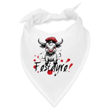 Festayre! Féria de Béziers, Dax, Nîmes, Bayonne - Bandana - Weiß - Vorne