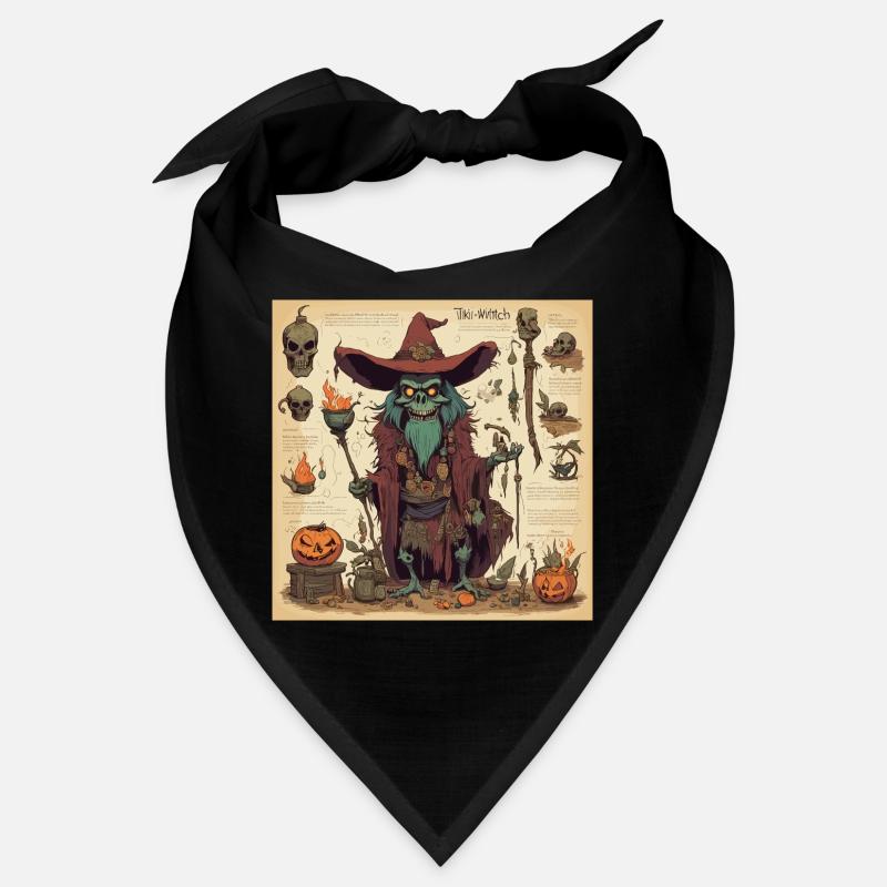 Manuel de la sorcière / grimoire / Halloween / automne Bandana