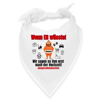 JGA - Bandana - Weiß - Vorne