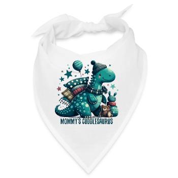 Mommy’s Cuddlesaurus Kuschel-Dinosaurier Geschenk - Bandana - Weiß - Vorne