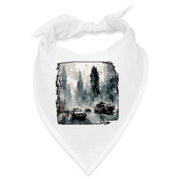 Apocalypse / Weltuntergang / Zerstörung / Anarchie - Bandana - Weiß - Vorne