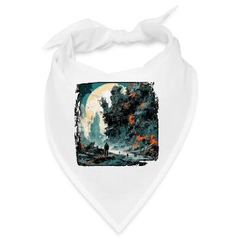 Apocalypse / Weltuntergang / Zerstörung / Anarchie - Bandana - Weiß - Vorne