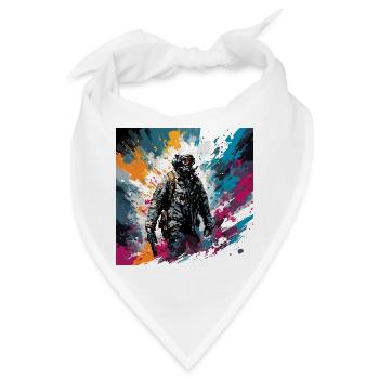 Apocalypse / Weltuntergang / Zerstörung / Anarchie - Bandana - Weiß - Vorne
