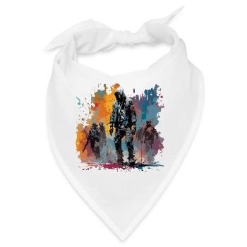 Apocalypse / Weltuntergang / Zerstörung / Anarchie - Bandana - Weiß - Vorne