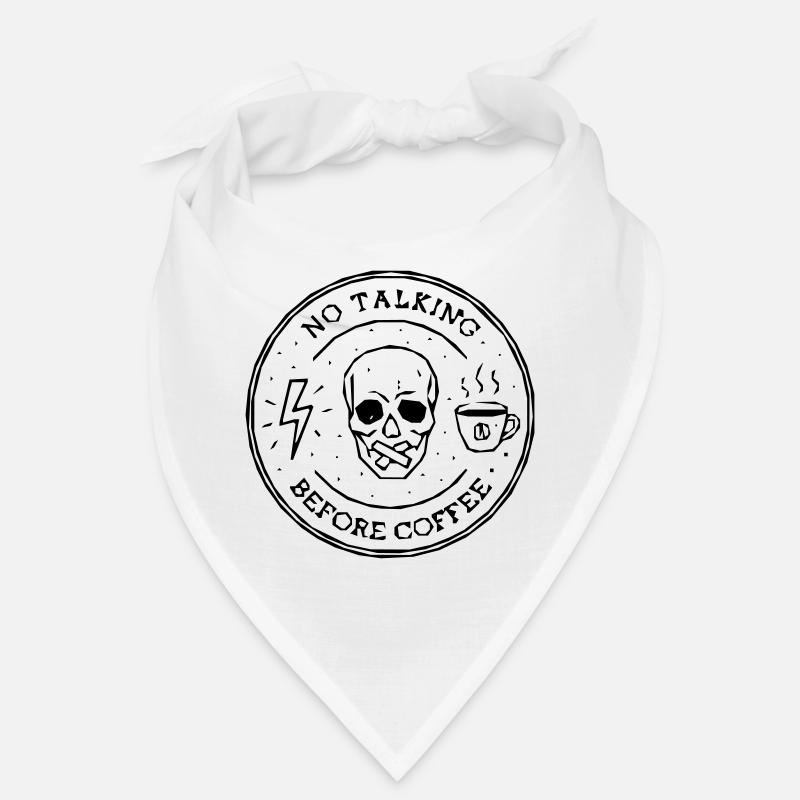 no talking coffee Bandana