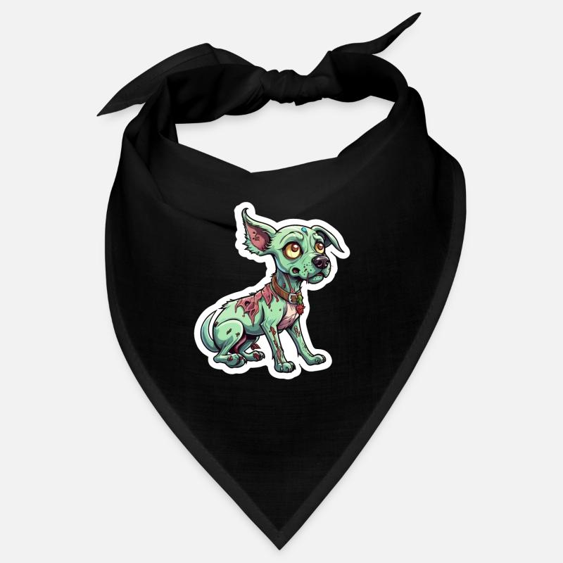 Illustration de chien zombie Bandana