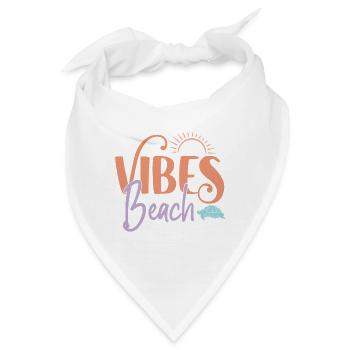 Strand-Vibes - Bandana - Weiß - Vorne