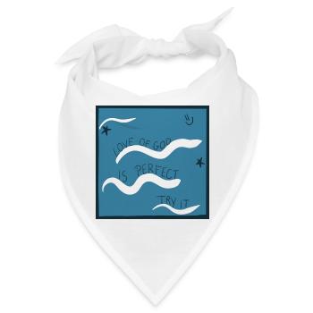 Gottes Liebe ist vollkommen - Bandana - Weiß - Vorne