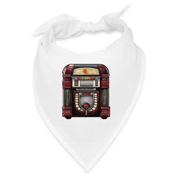Jukebox / Musikautomat / Retro / 50er Jahre - Bandana - Weiß - Vorne