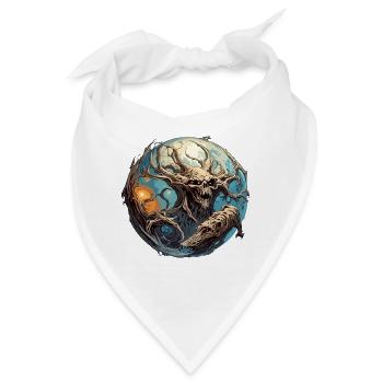 Monster / Ungeheuer / Kreatur / Albtraum / Untier - Bandana - Weiß - Vorne