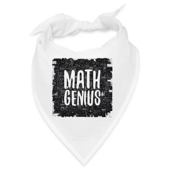 Mathe-Genie Mathematik Genie Mathe Geschenk - Bandana - Weiß - Vorne